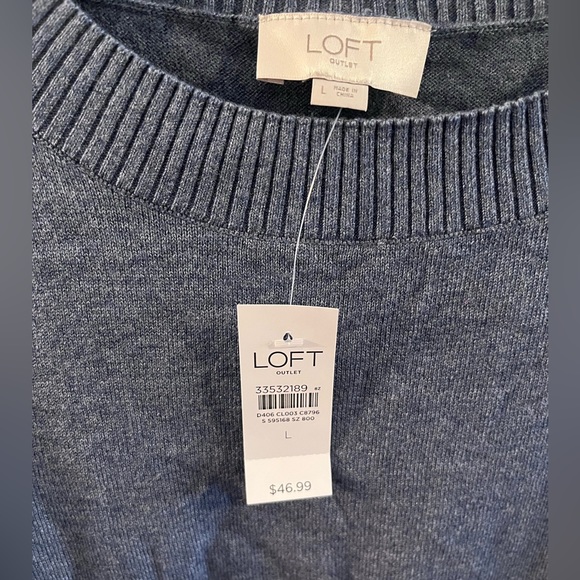 NWT Blue Loft Sweater. Size Large. - Picture 4 of 4